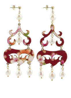 Orecchini Chandelier Corto Perla