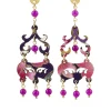 Orecchini Chandelier Mini Fucsia