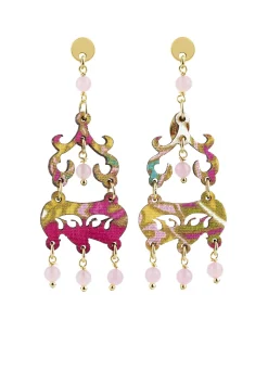 Orecchini Chandelier Mini Rosa
