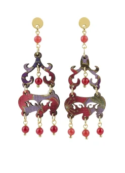 Orecchini Chandelier Mini Rubino