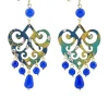 Orecchini Chandelier Palma Blu