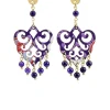 Orecchini Chandelier Palma Mini Viola
