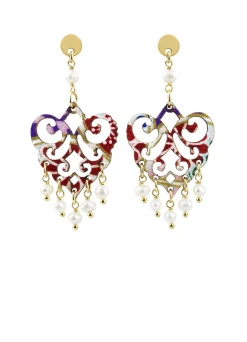 Orecchini Chandelier Palma Mini Perla