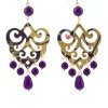 Orecchini Chandelier Palma Viola