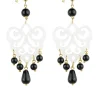 Orecchini Chandelier Palma Plexi Trasparente