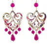 Orecchini Chandelier Palma Fucsia