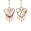 Orecchini Chandelier Palma Mini Rosa Sfumato