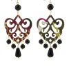Orecchini Chandelier Palma Nero