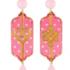 Orecchini Cuore E Infinito Pois Rosa