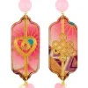 Orecchini Cuore E Infinito Rosa