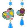 Orecchini Cuore Mini Azzurro