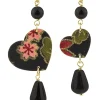 Orecchini Cuore Mini Nero