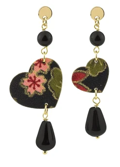 Orecchini Cuore Mini Nero