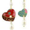 Orecchini Cuore Mini Perla