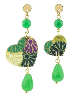 Orecchini Cuore Mini Verde