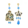 Orecchini Dama Mini Azzurro