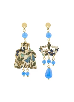 Orecchini Dama Mini Azzurro
