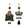 Orecchini Dama Mini Nero