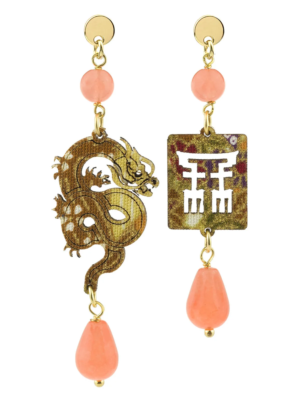 Orecchini Drago Mini Arancione
