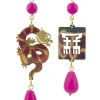 Orecchini Drago Mini Fucsia