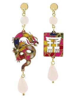 Orecchini Drago Mini Rosa