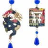 Orecchini Drago Pelle Blu