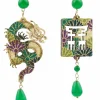 Orecchini Drago Pelle Verde