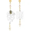 Orecchini Drago Plexi Trasparente Mini Perla
