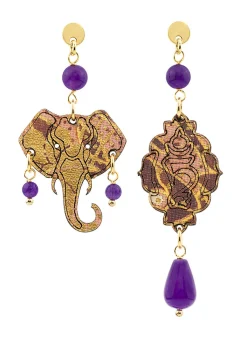 Orecchini Elefante Mini Viola