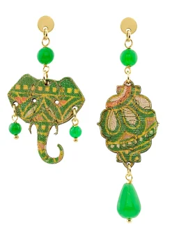 Orecchini Elefante Mini Verde