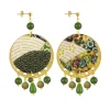 Orecchini Enso Verde Oliva