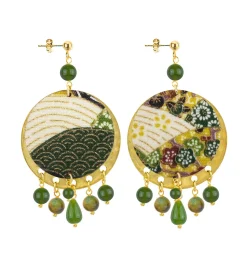Orecchini Enso Verde Oliva