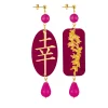 Orecchini Fortuna Fucsia