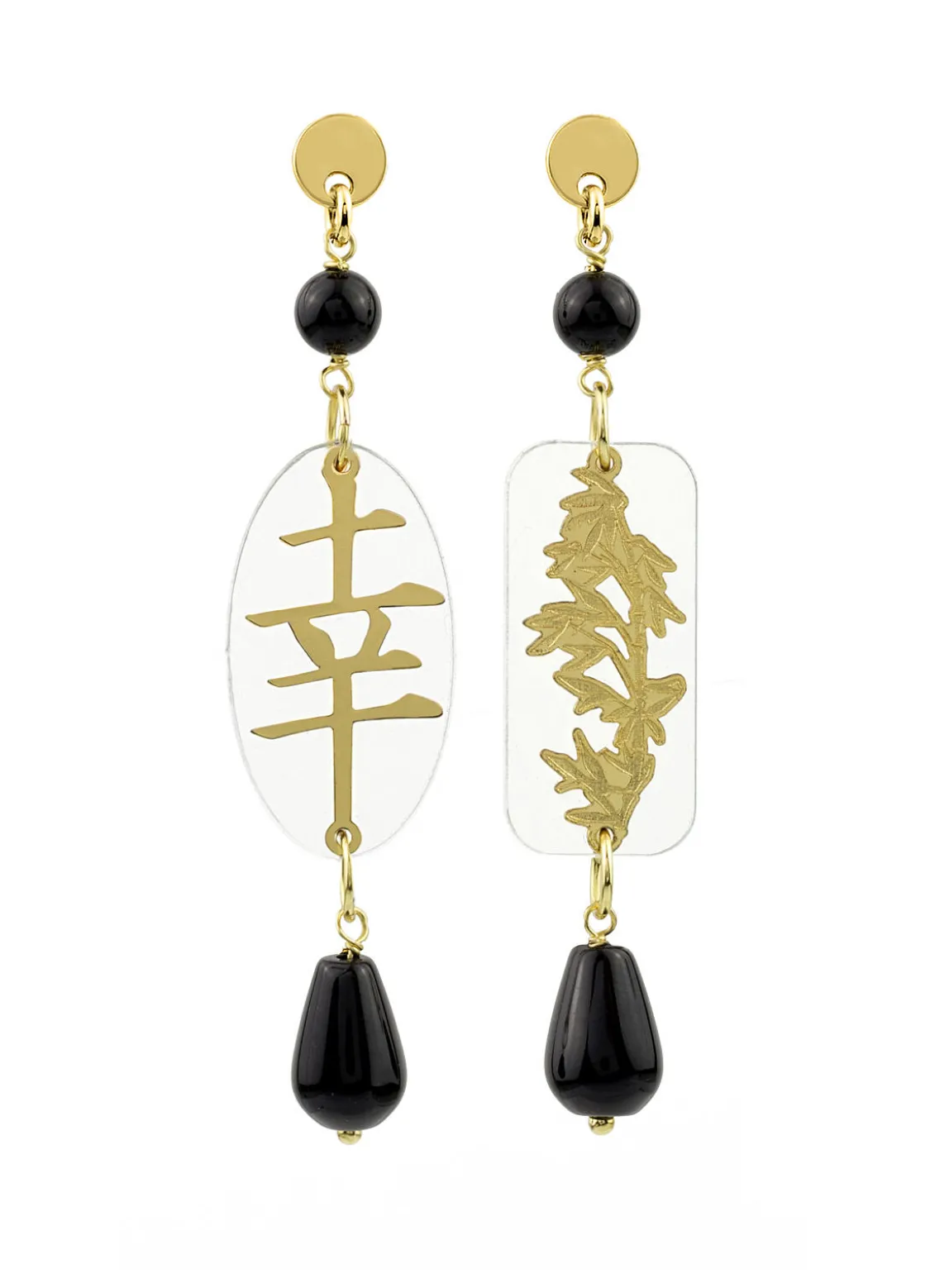 Orecchini Fortuna Plexi Mini Trasparente
