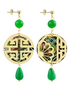 Orecchini Fu Mini Verde