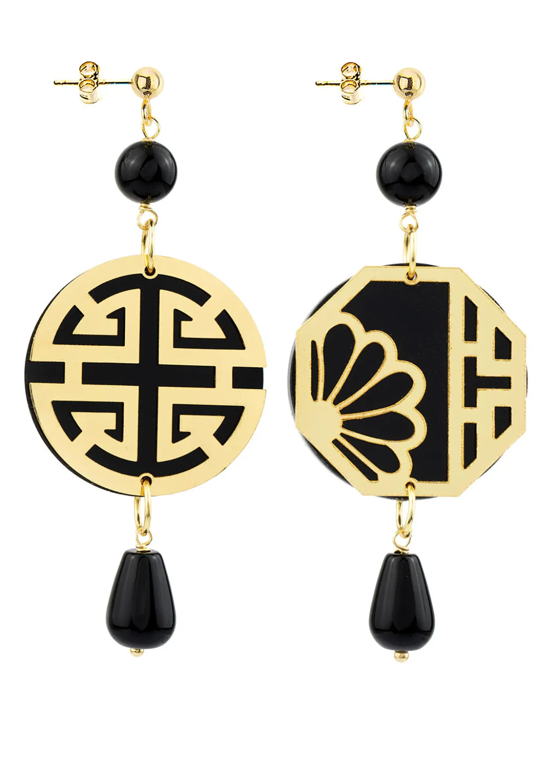 Orecchini Fu Plexi Mini Nero