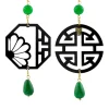 Orecchini Fu Plexi Pietre Verde