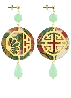 Orecchini Fu Verde Giada