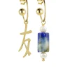 Orecchini Hoop Amicizia Blu