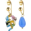 Orecchini Hoop Drago Azzurro