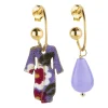 Orecchini Hoop Kimono Lilla