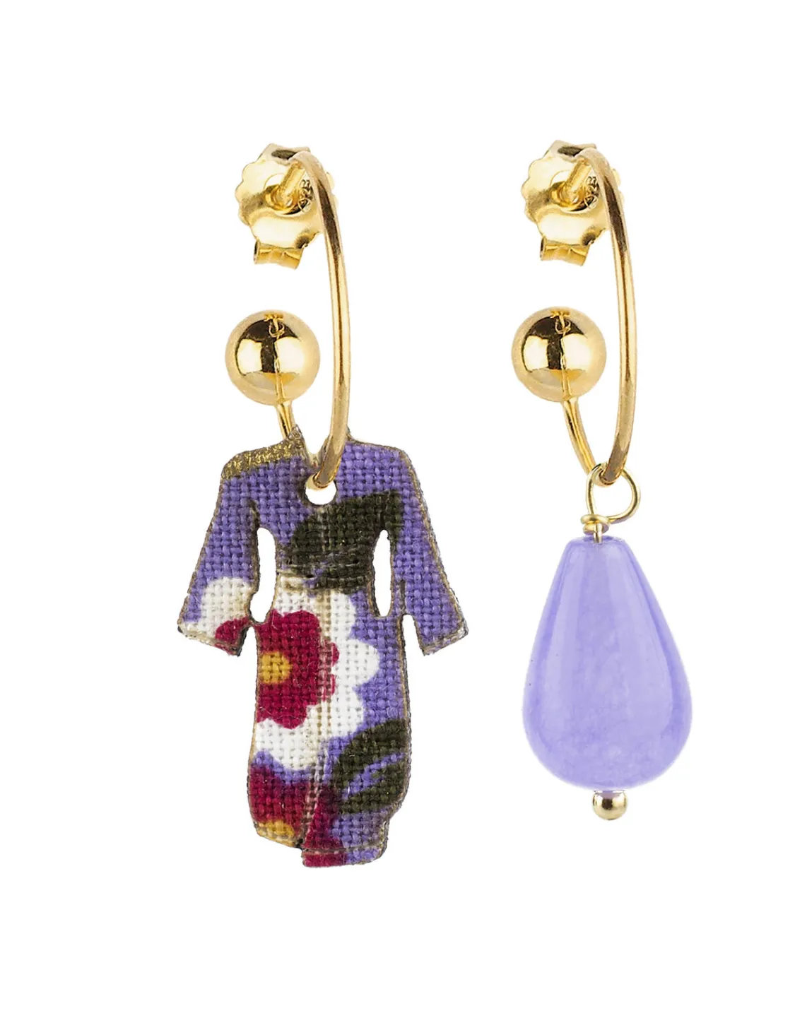 Orecchini Hoop Kimono Lilla