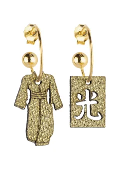 Orecchini Hoop Kimono Oro