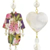 Orecchini Kimono E Cuore Madreperla Piccolo Perla