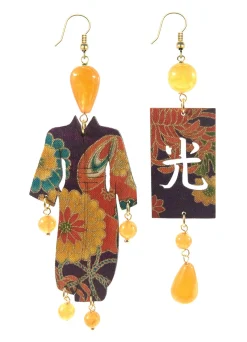 Orecchini Kimono Grande Arancio
