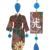 Orecchini Kimono Grande Azzurro
