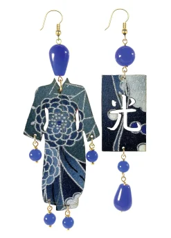 Orecchini Kimono Grande Blu