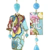 Orecchini Kimono Grande Celeste Sfumato