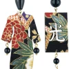 Orecchini Kimono Grande Nero