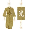 Orecchini Kimono Grande Oro Perla